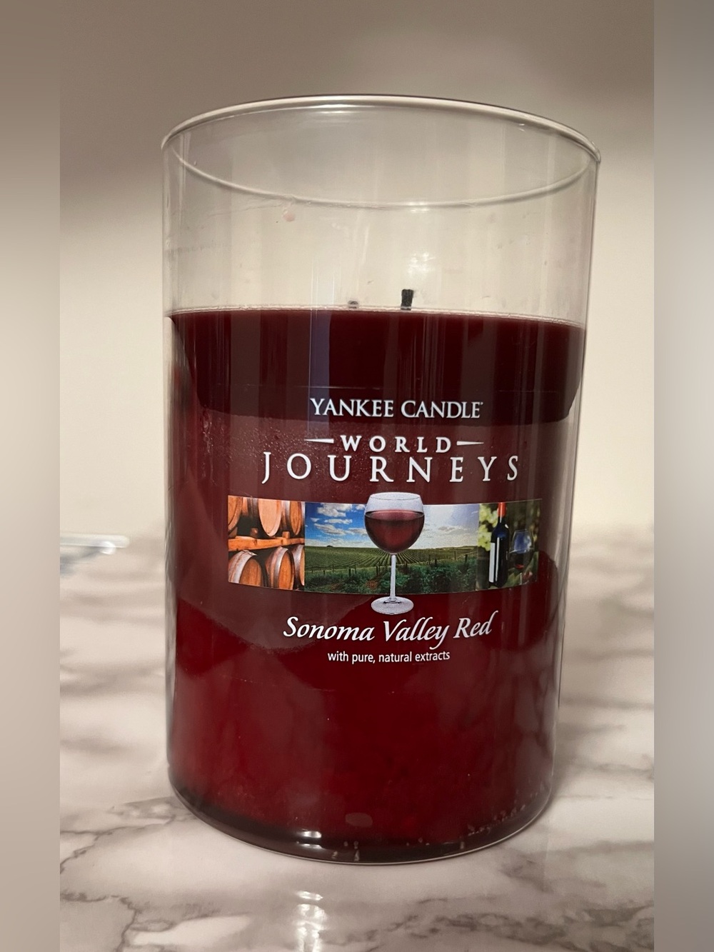Yankee Candle World Journeys Sonoma Red Valley Two Wick 20 oz EUC ~85%